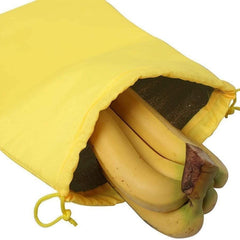 2pcs Yellow Banana Storage Bags Prevent Ripening Freshness Washable Durable