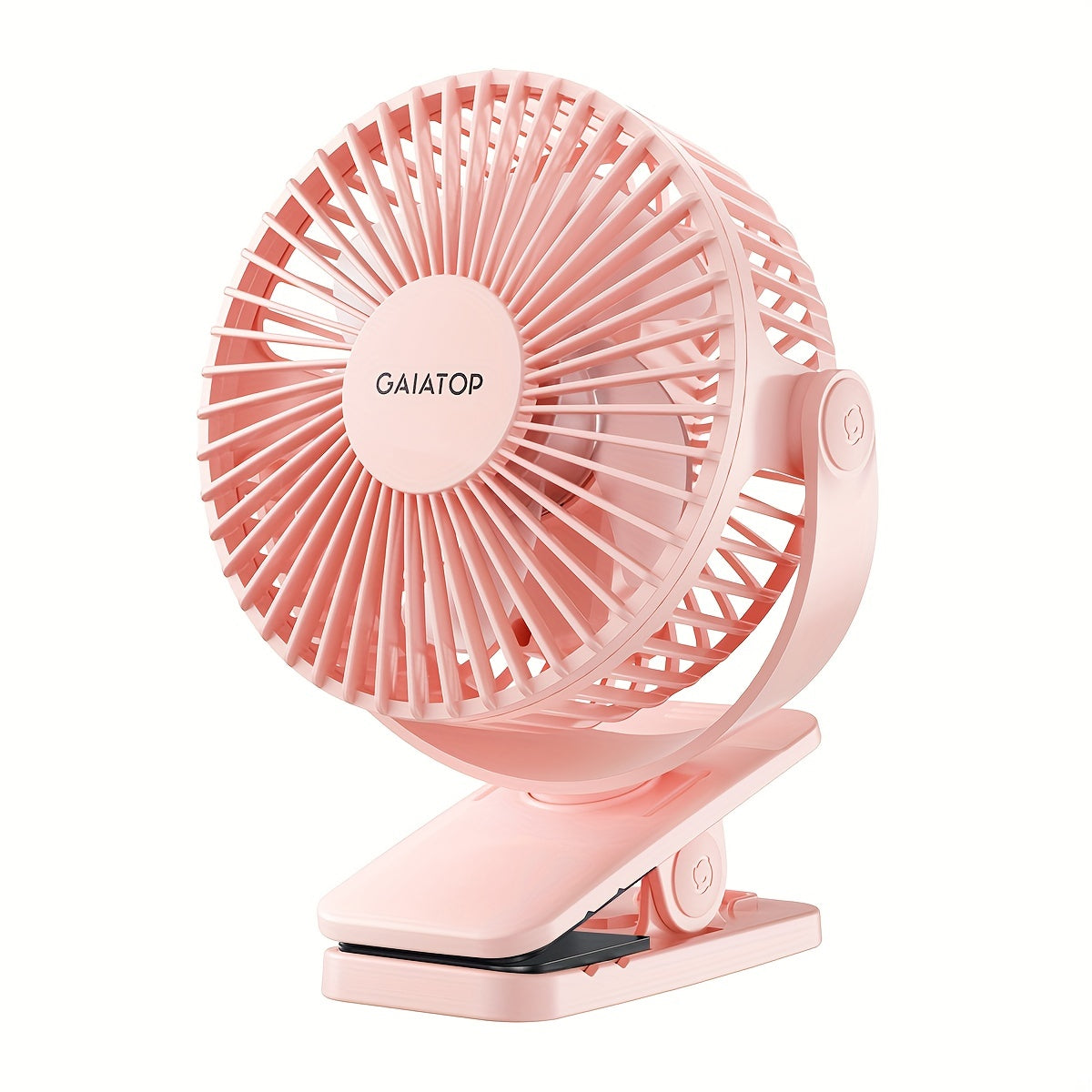 Portable Clip On Fan USB Desk Fan 3 Speed Quiet Rechargeable Mini Table Fan