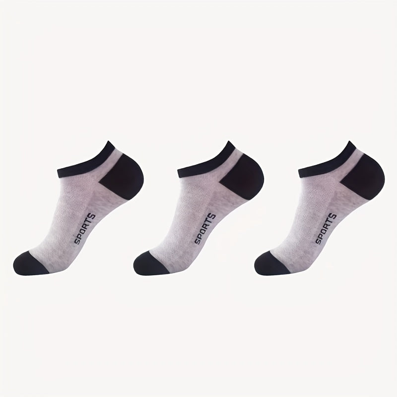 Men's Low Cut Socks for Cycling & Running - Breathable & Non-Slip