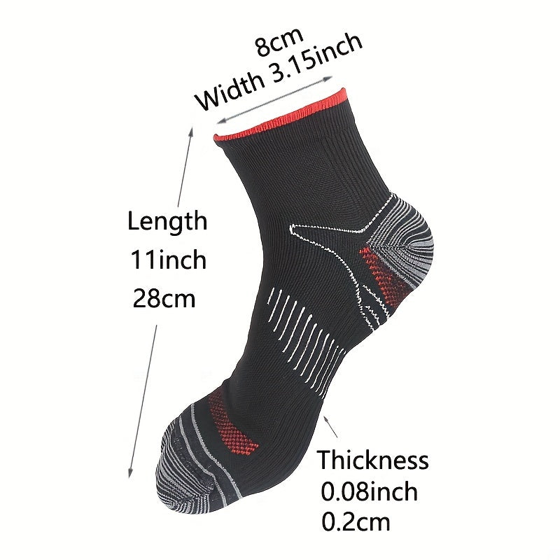 Men's Compression Socks, Breathable Absorbing Sweat Athletic Sport Socks