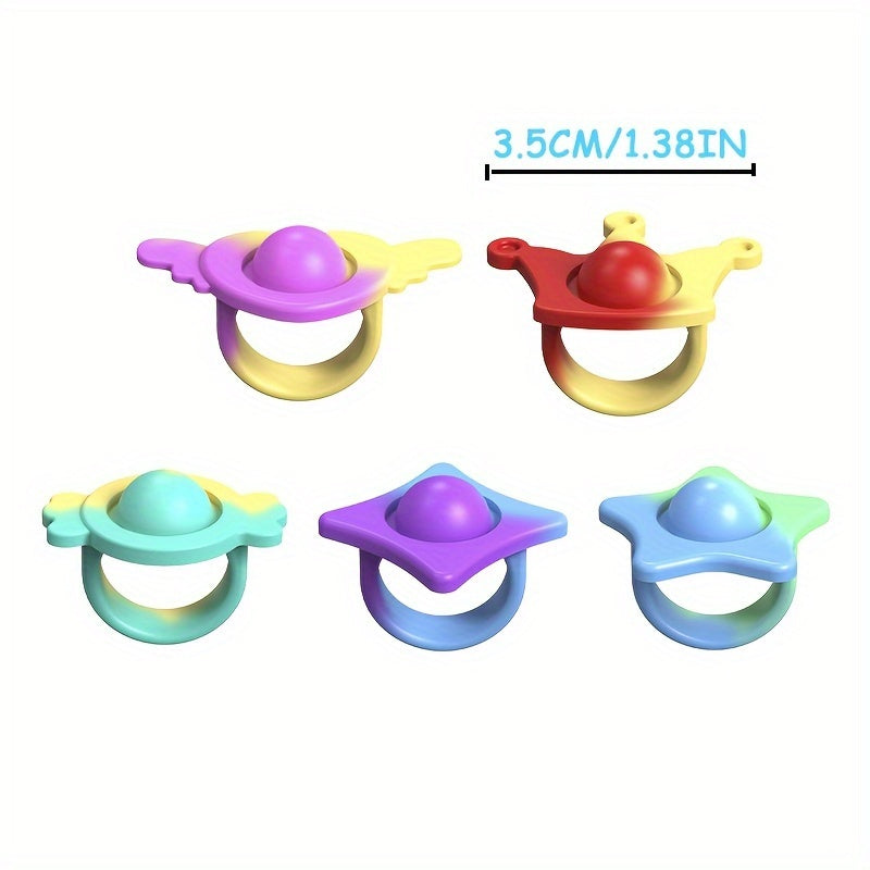 20pcs Silicone Rings Bubble Stress Relief Rings for Party