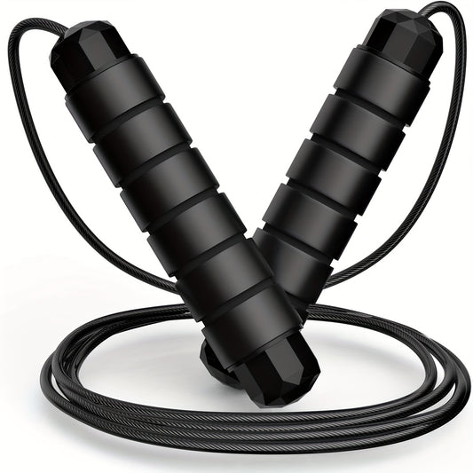 Adjustable Speed Jump Rope with Foam Handle for Fitness Workout