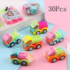 30pcs Building Block DIY Puzzle Cars Toys Construction Vehicle