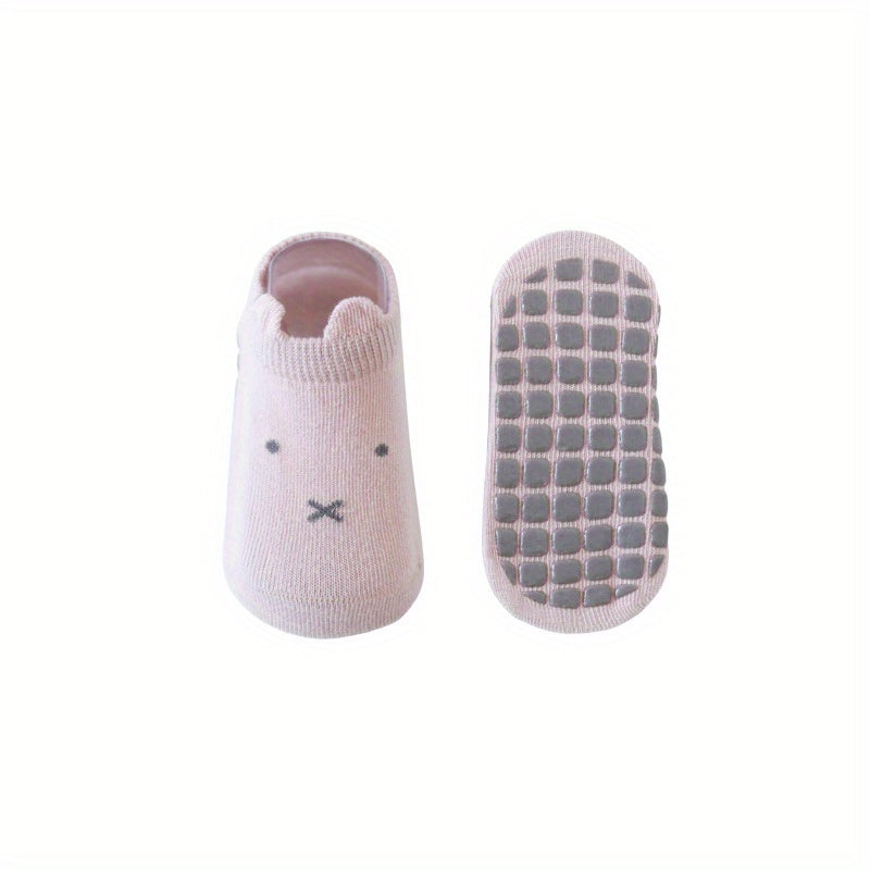 2 Pairs Kids Anti-Slip Walking Socks Breathable Comfy Children's Socks