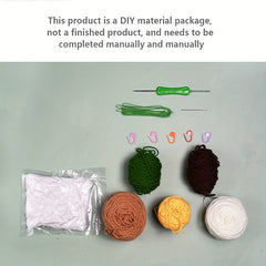 DIY Mini Potted Yarn Flower Bouquet Material Wrapped Simulated Flower Decoration