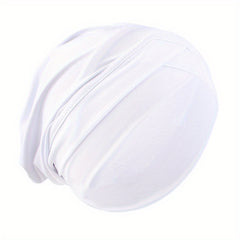Solid Cross Turban Solid Inner Cap Under Scarf Casual Elastic Head Wrap