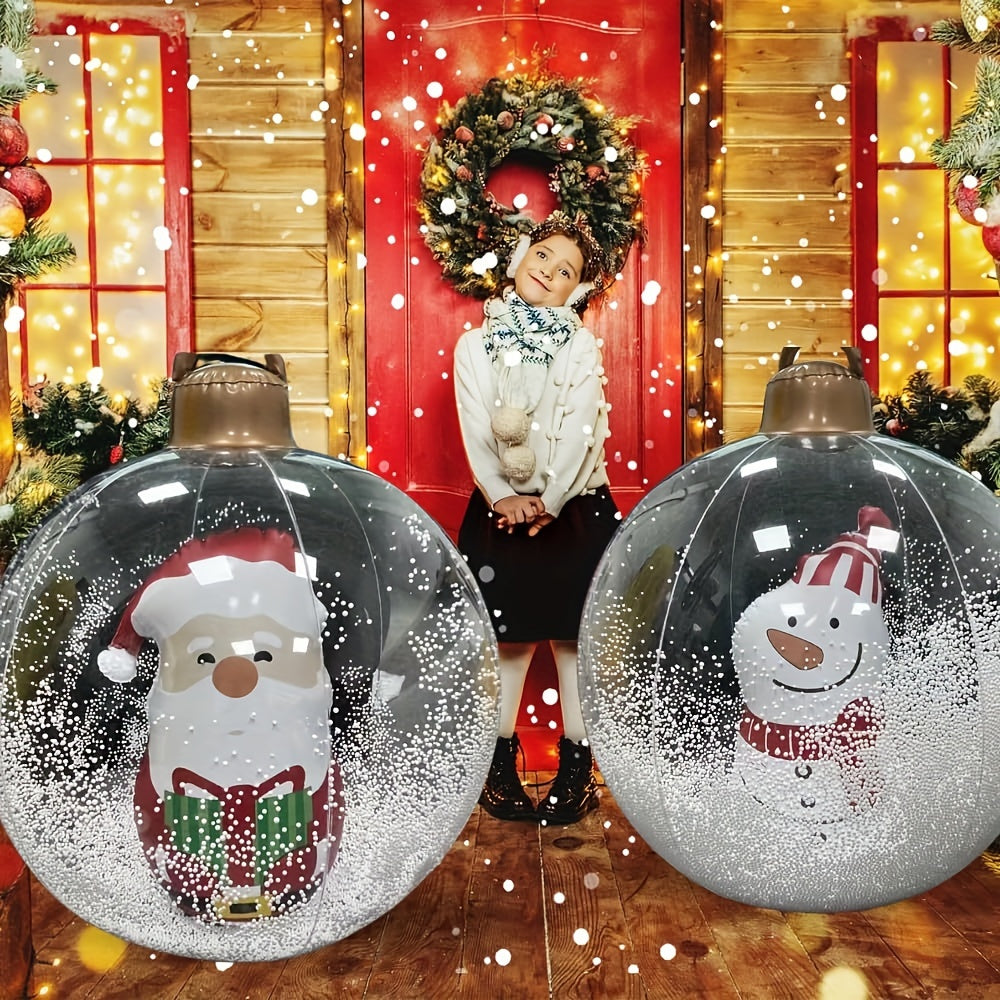 Giant Inflatable Christmas Ball, Outdoor PVC Decorated Ball