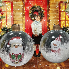 Giant Inflatable Christmas Ball, Outdoor PVC Decorated Ball