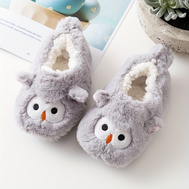 Girls Cartoon Slip On House Shoes Soft Non Slip Indoor Walking Shoes Winter