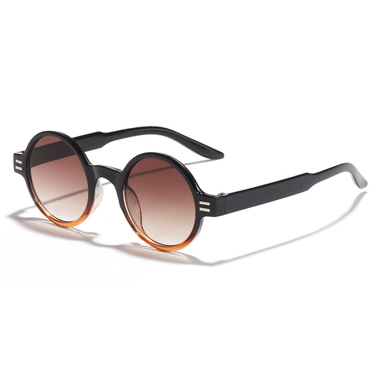 Round Sunglasses UV Protection Gradient Stylish Driving Eyewear