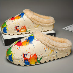 Women's Warm and Stylish Painting Slippers