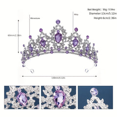 Rhinestone Crown Headband Tiara Hair Accessory Women