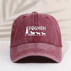 Kids Dog Mom Embroidered Sunshade Baseball Cap