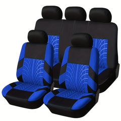4pcs 9pcs Tire Pattern Car Seat Cover