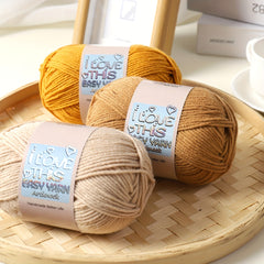 Acrylic Rayon 4ply Milk Yarn Hand Knitting Crochet Worsted 110m 47g