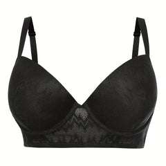 Geometric Pattern T-shirt Bra