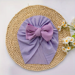 Baby Girls Twill Bubble Bownot Turban Hair Wrap Accessories