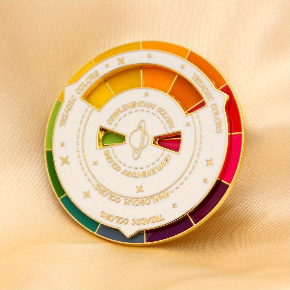 Colorful Rotatable Brooch for Girls