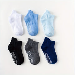 6 Pairs Baby Anti Slip Grip Ankle Socks for Boys Girls Toddlers Infants