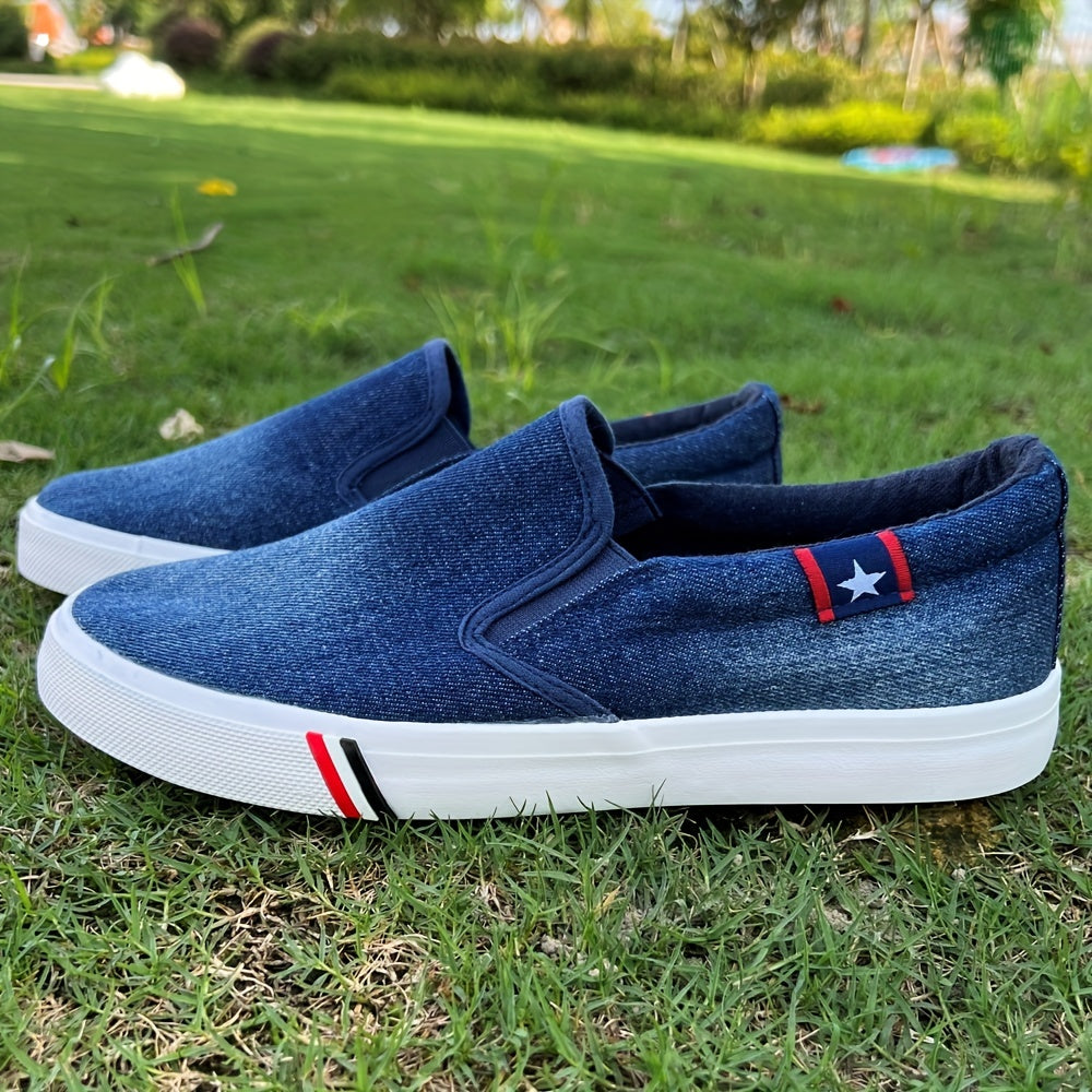 Men's Casual Denim Canvas Shoes for Summer and Autumn