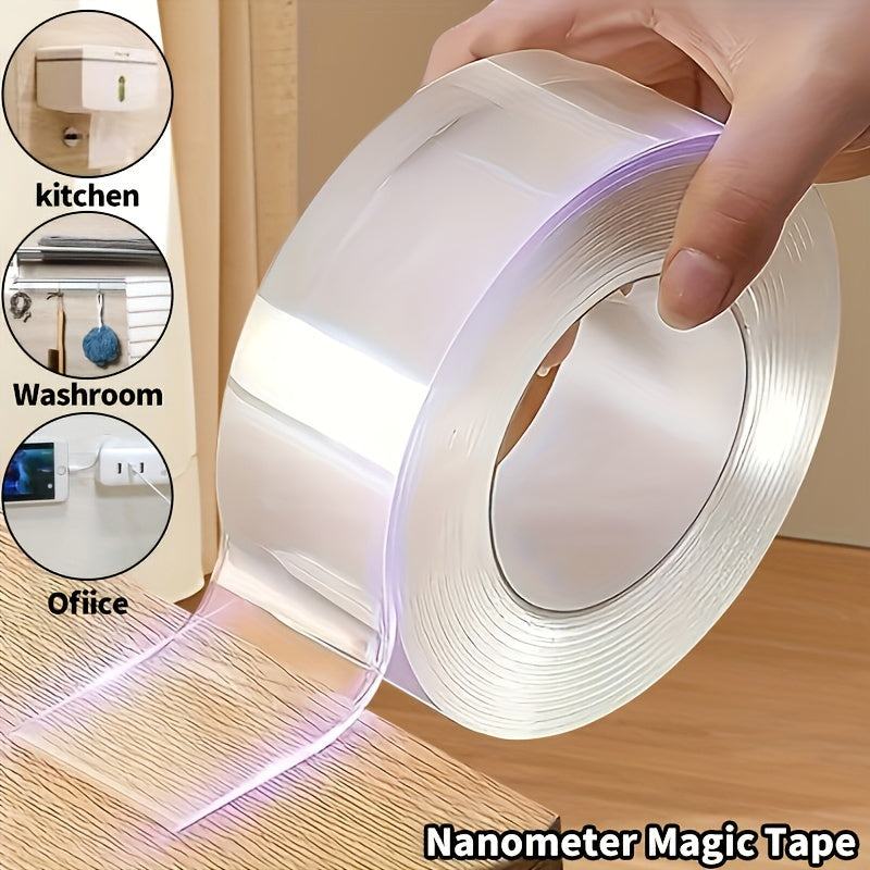 1pc 3 Styles Fixing Tape Transparent Easy To Use Strong Viscosity