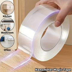 1pc 3 Styles Fixing Tape Transparent Easy To Use Strong Viscosity