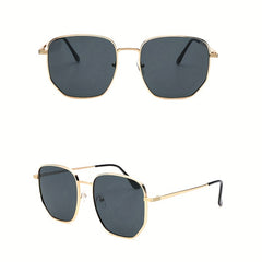 Men's Square Metal Frame Sunglasses