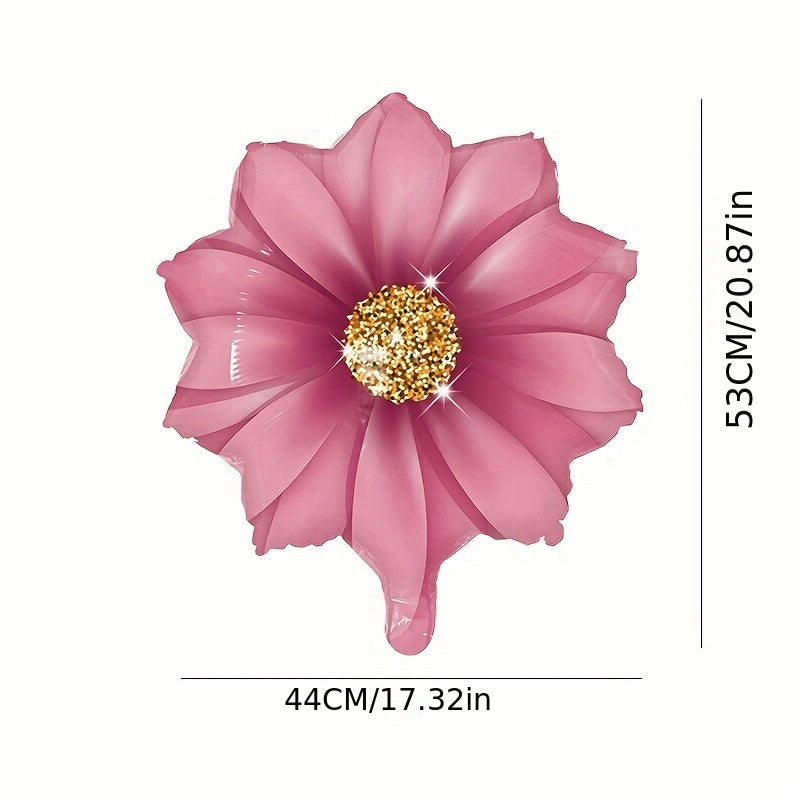 50pcs Flower Aluminum Balloons for Birthdays and Photos