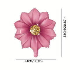 50pcs Flower Aluminum Balloons for Birthdays and Photos
