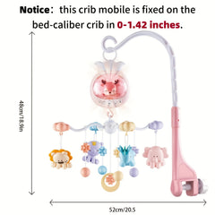 Cute Lucky Bell Bed Rattle & Plush Rings for 0-3 Year Olds
