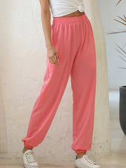 Women's High Waist Elastic Sweatpants