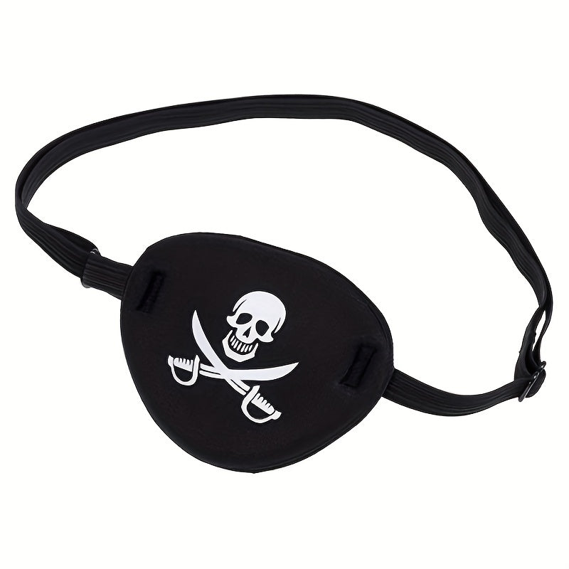 Pirate Skull Crossbones Eye Patch for Kids, Lazy Eye, Festivals, Parties