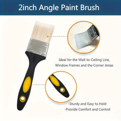 16-Piece Paint Roller Brush Set with Plastic Tray