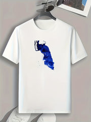 Abstract Brush Stroke Print Men's Tee