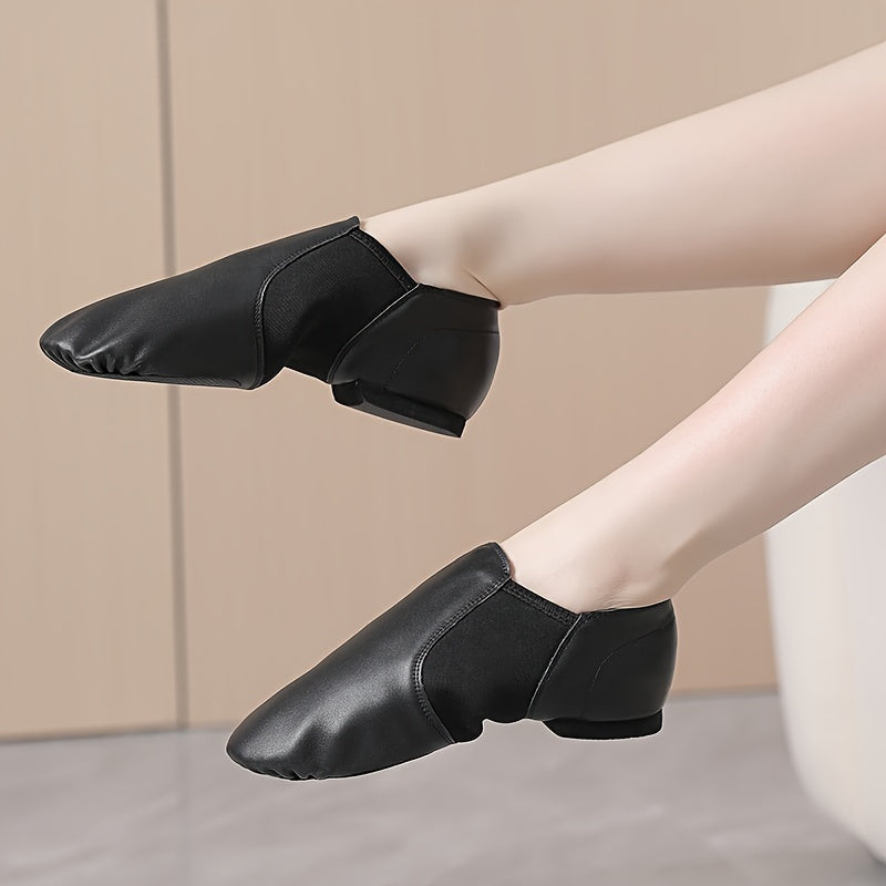 Women's Soft Leather Indoor Exercise & Dance Shoes