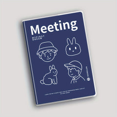 B5 Minimalist Boy's Notebook Soft Waterproof Thick Rubber Cover 68 Sheets
