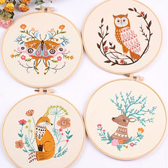 Animal Embroidery Kit For Beginners - DIY Cross Stitch Adult Kit