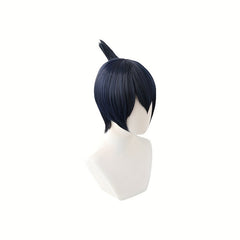 Men's Mixed Wig Anime Party Cosplay Halloween Short Hair Full Headgear