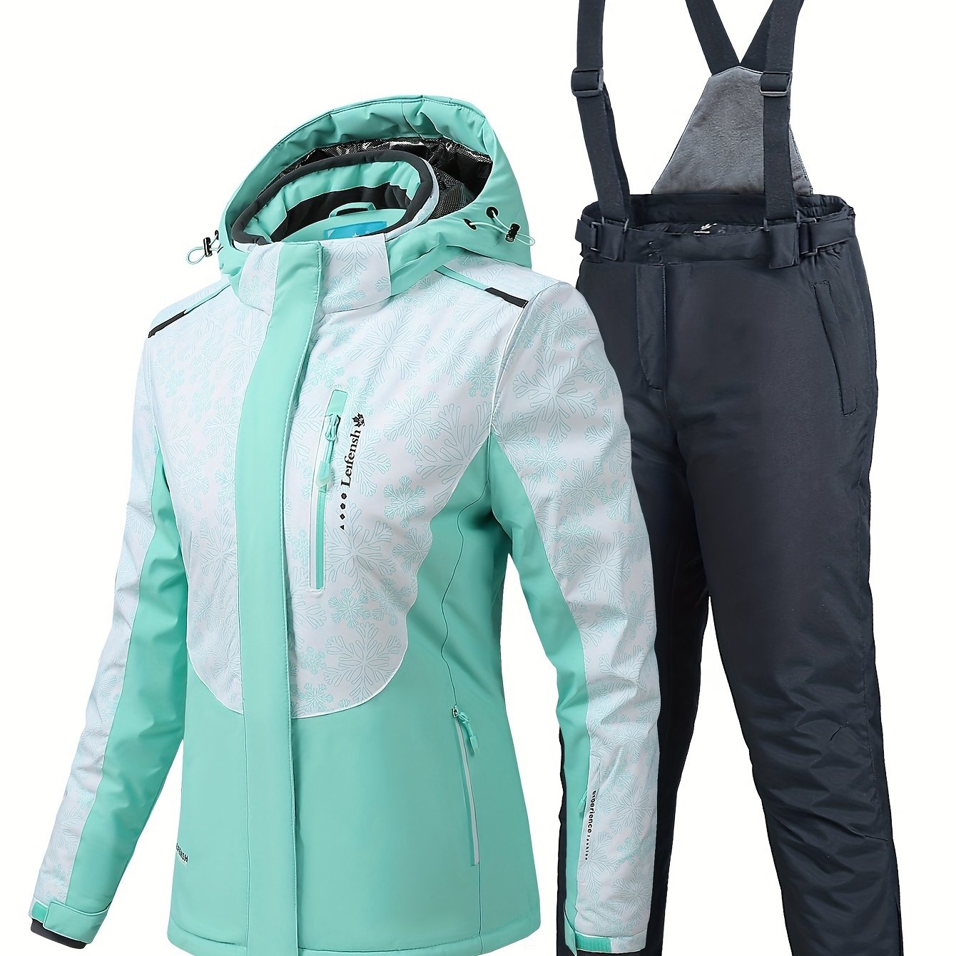 Women's Windproof Ski Set Jacket & Trouser Suit