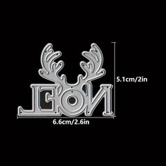 Christmas Antlers NOEL Metal Cutting Dies Stencils DIY Scrapbooking