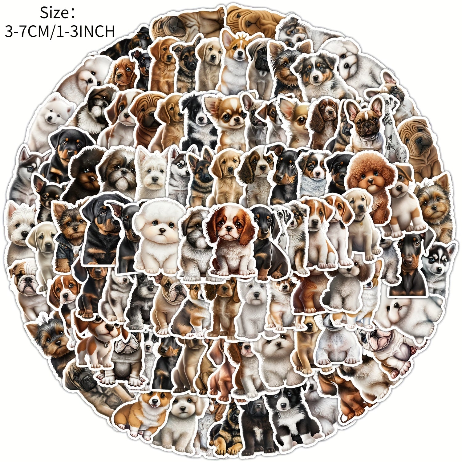 100pcs Milk Dog Series Graffiti Stickers Waterproof Decorative DIY Creative Toys