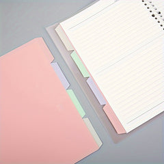 4pcs Translucent Planner Divider Line Budget Binder