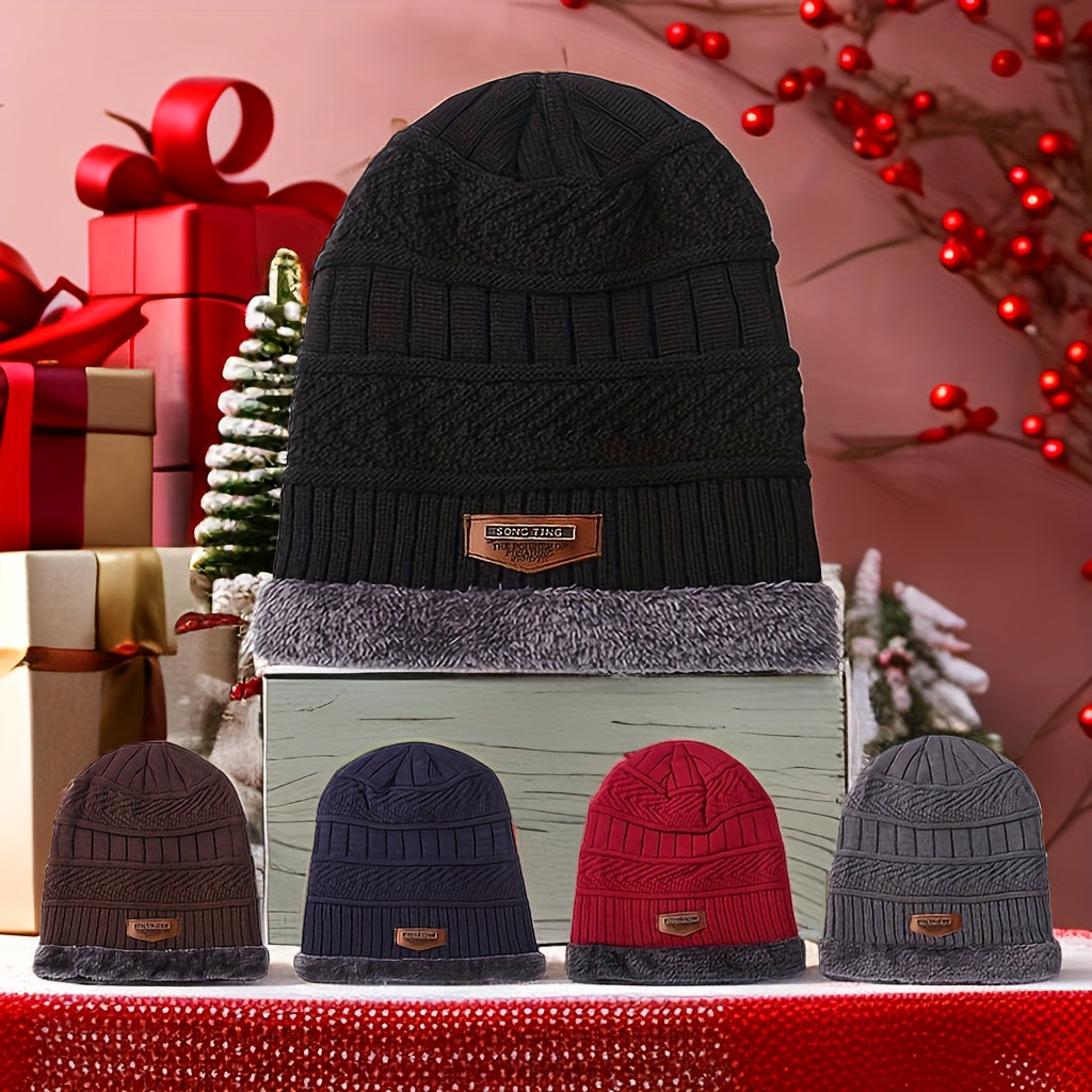 Winter Coldproof Knitted Hat with Ear Protection for Outdoor Activities