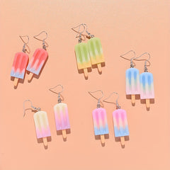 Ice Cream Block Earrings for Girls