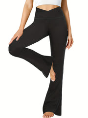 Women's High Waist Flared Leggings Soft and Comfy Yoga Pants
