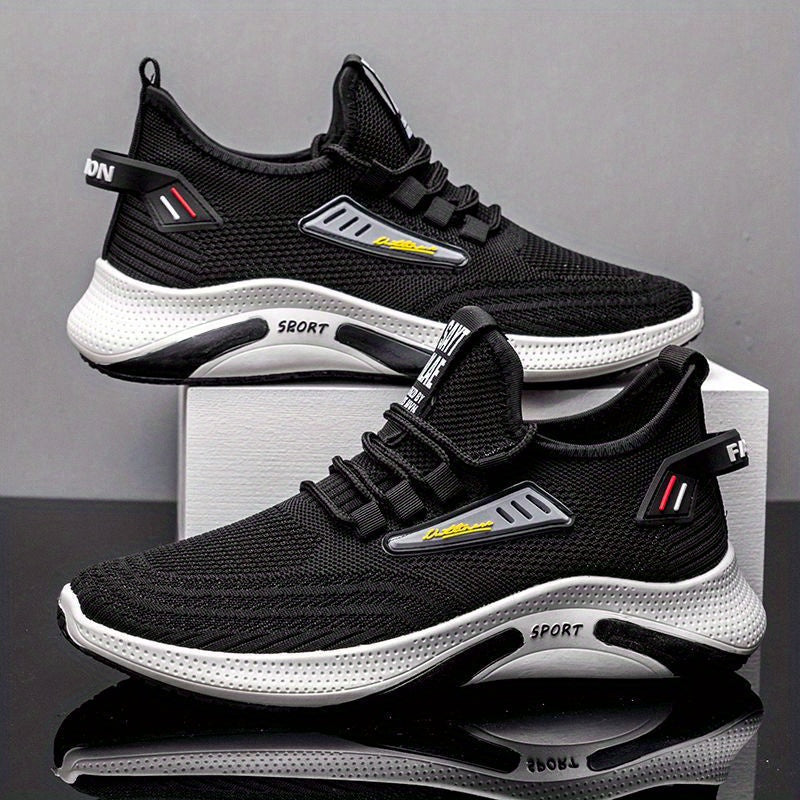 Men's Slip on Sneakers with Laces, Odor Resistant Athletic Shoes