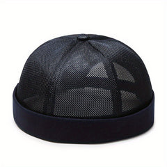 Breathable Mesh Brimless Hat for Men and Women