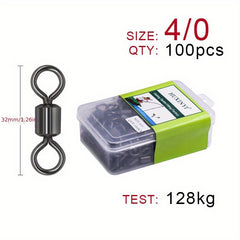 100pcs Ball Bearing Swivels for Fishing Line Connection