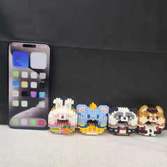 3D Animals Blocks Toys Sheep Fox Chicken Samoyed Rabbit Mouse