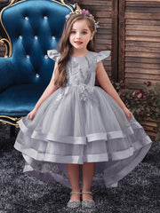 Kids Trailing Princess Dress Halloween Christmas Dress